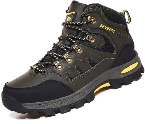 VTASQ Chaussures de Randonnée Antidérapantes pour Hommes Femmes Bottes Chaussures de Trekking Respirant Chaussure de Marche Vert-44EU