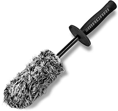 Macari Spazzola per cerchioni in microfibra di alta qualità per auto, per cerchioni in alluminio, extra delicata. Cura ottimale dei cerchioni senza graffi, pulizia per tutti i tipi di cerchioni.