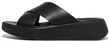 Fitflop F- Mode Flatform Leather Cross Slide