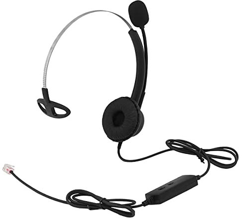 NEWASHAN Mono RJ9 Oreillette Casque IP Téléphone Micro Anti-Bruit et Contrôle de Volume pour de Toutes Les Marques Cisco ShoreTel Polycom NEC Aspire Dterm Nortel Norstar Meridian Siemens ROLM