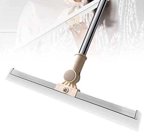 NORHI Magic Scrub Broom, 3 in1 Multifunction Modern Squeegee, 35cm/13.8inch, Silicone Scratcher, Touch Any Corner, Extended Adjustable Handle, Multifunctional Cleaning Tool