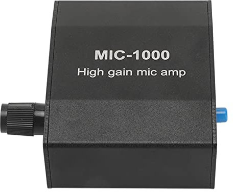 Amplificateur de Casque Portable, Amplificateur de Casque 1000X ALC 3,5 Mm, Contrôle du Bouton, Amplificateur Stéréo sans Perte de Signal Plug and Play pour Téléphones,