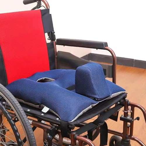 BLUEZY cojín de apoyabrazos de Apoyo Lateral para Silla de Ruedas,Cojin Posicionador Lumbar de Silla de Ruedas cojín antiescaras cojín para Silla de Ruedas para Camas de Hospital, enfermería, B
