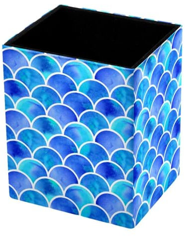 Stiftehalter, Stiftehalter, Schreibtisch-Organizer, Stifthalter, Ständer für den Schreibtisch, Organisation, Meerjungfrauen-Waage, Blau