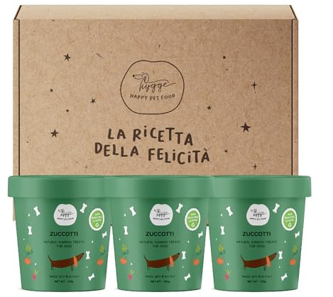 Juego de 3 Galletas para Perros, 100% Naturales de Calabaza, potencian Las defensas, Aperitivos para Perros Aptos para Todas Las Tallas y Edades, premios para Perros Vegetarianos, 450 g, premios para