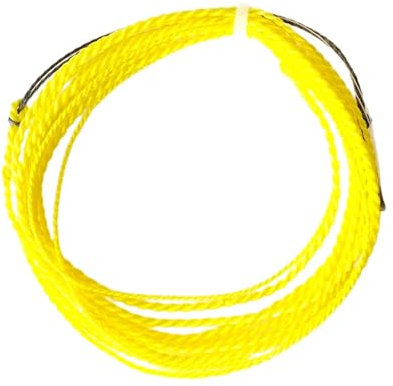 Folpus Geflochtene Schnur Tenkara Tapered Line Tenkara Angelschnur Fliegenschnur für Forelle Karpfen Outdoor, Gelb 9FT