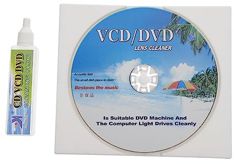 DOITOOL Reinigungsset Cd DVD Player Linsenreiniger Kompakt Langlebig Mit Reinigungs Cd Und Reinigungslösung Für DVD Geräte