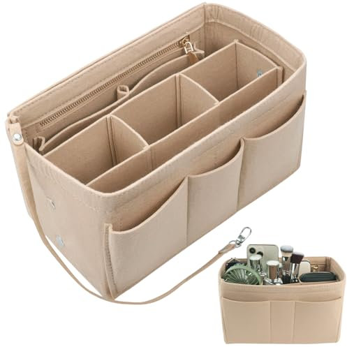 XOKL Taschen-Organizer, Taschen-Organizer Taschen-Organizer-Einsatz, Filz-Handtaschen-Organizer mit mehreren Taschen, Taschen-Organizer (L-30 x 17 x 16 cm)