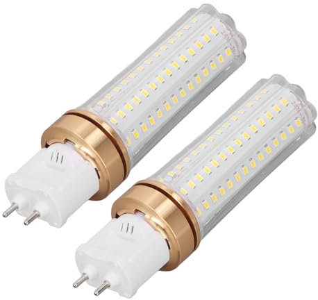 20W LED Corn Light Bulb, 2000LM G12 Double Feet Bulb, 360 Degree Lighting Angle, for Ceiling Floor Lamps, Home (Warm Light)