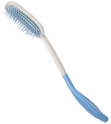 Tuxxjzm Pettine a manico lungo, pettine lungo multifunzionale con manico | lungo, ed elegante spazzola per capelli da donna