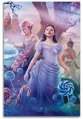 FOWNJCIA Poster décoratif sur toile du film Casse-noisette et les quatre royaumes - Poster mural moderne pour chambre à coucher - 20 x 30 cm