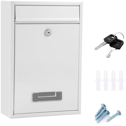 Wandbriefkasten, Briefkasten für außen, wasserdichter Wandpostkasten für Briefe Stilvolle sichere Postbox für Zuhause und Büro