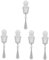 BUGUUYO 5 Piezas Cuchara de absenta Vara agitadores Palillos Hundir Cucharilla de cóctel Cucharilla para Bitters cucharas de Acero Inoxidable goteros de absenta Acero Inoxidable 304 Silver