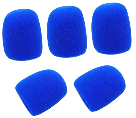 HOMOCONO 5pcs Reusable Foam Mic Cover for Karaoke Microphone Protective Windscreen Cover Handheld Mic Accessories