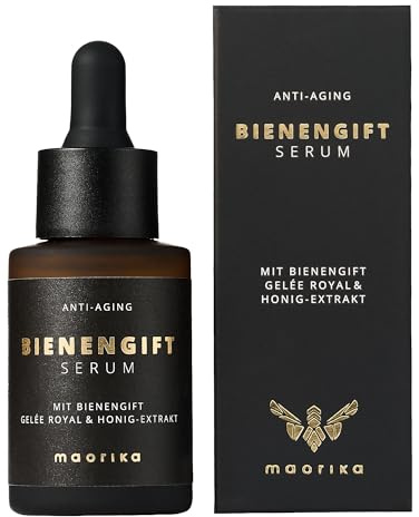 maorika – Bienengift Serum Anti-Falten – hochdosierte Anti-Aging Gesichtspflege mit Gelee Royal & Honigextrakt – für straffe & glatte Haut – 30 ml