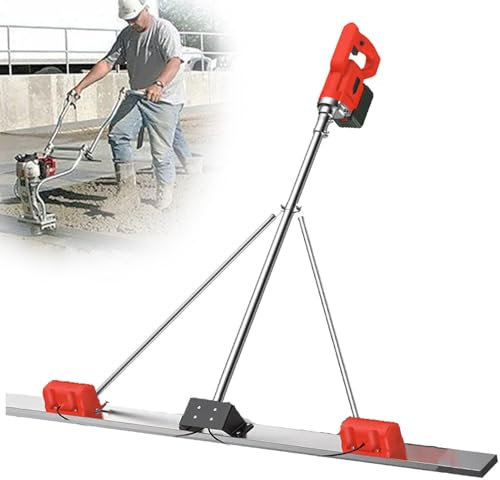 Power Estrich Betonbearbeitungsgerät Betonveredelungswerkzeug, Akku-Zement-Vibrationsnivellierer, elektrisches Beton-Vibrationswerkzeug, Erzielen Sie eine Glatte Zementveredelung, batteriebe
