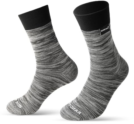 RANDY SUN Calcetines Impermeables Ligeros Coolmax Hombre Mujer - Transpirables Tobilleros para Ciclismo, Senderismo, Running, Pesca, Deporte