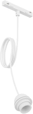 Eglo Accesorios para sistema Easy Track, adaptador lámpara colgante para riel, accesorio luz techo, plástico blanco, casquillo E27