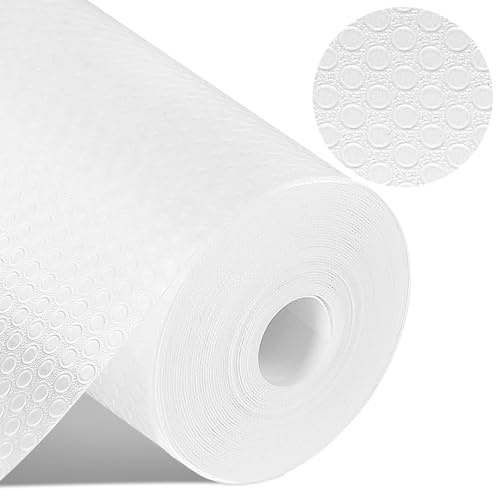 YuLiMirich Lådmatta 45 cm x 500 cm, halkfri matta, lådmatta, skåpfolie, skåppapper, tvättbar, icke-klibbiga kökslådor för köksskåp