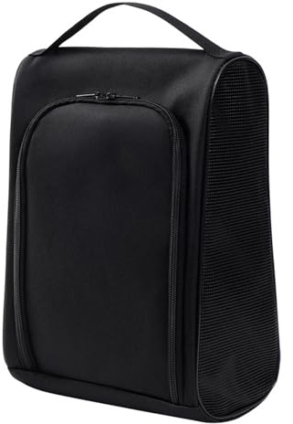 Borsa per scarpe da golf, calcio, rugby, sport, viaggi, palestra, borsa per uomini, donne, ragazzi e ragazze, colore nero