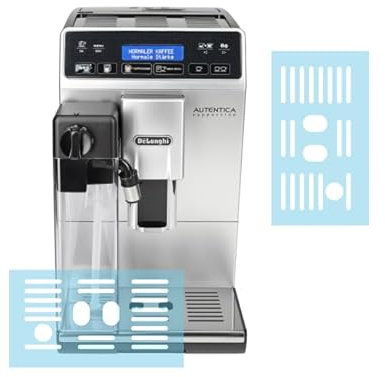 3x Schutzfolie für DeLonghi Autentica Cappuccino 29.660 &29.666 | Transparenter Kratzschutz für Abtropfblech/ Tassenablage/ Tropfblech