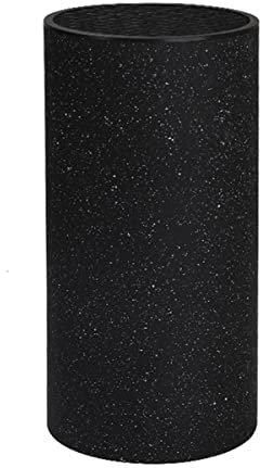 Knife Block Without Knives, Universal Knife Holder for Space Saver Knives Storage, Unique Slot Design to Protect Blades and Detach for Easy Cleaning, Black