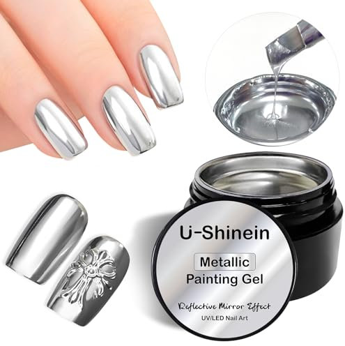 U-Shine 3D Metallic Lack Gel 8ml DIY Maniküre