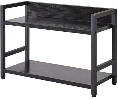 IBUYKE Especiero de 2 Niveles,Organizador Especias Cocina,Negro TLJ002B