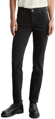 Marc O'Polo Damen Samthose mit Stretch-Anteil Slim Fit, Grau (Dark Graphite), W31/L30