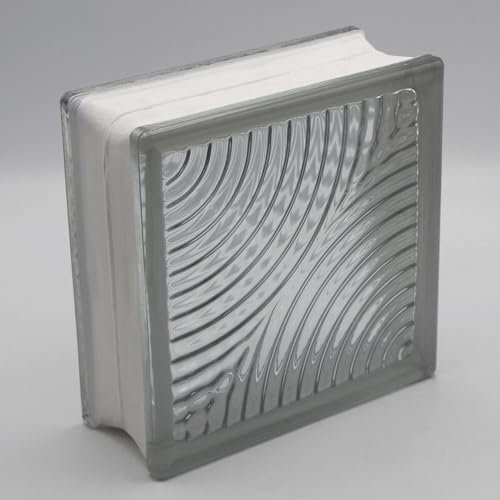 Basic Glasbaustein Bromo klar, 19x19x8 cm - 6 Stück