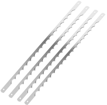 Homoyoyo Brotschneide 4 Stück Ersatz Gezackte Klingen 260mm Kompatibel Mit Brotbackautomaten Toastschneider Rostfrei Robust Für Bäckerei Haushalt
