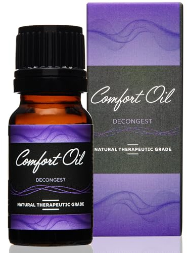 Comfort Oil: Decongest – Natural Essential Oils Blended for Clear Breathing, Relief for Congestion & Respiratory Support - Steam, Inhale, Diffuser Use