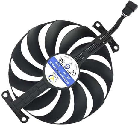 ASUS ROG STRIX RTX 3060 3080 Ti 3090 Series Replacement Fan for ASUS Graphics Cards, Air Cooling, 95mm, 12V, 7-Pin Graphics Card Cooler, VGA Card Replacement GPU Fan (Fan A (4-Pin))