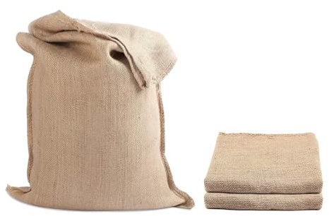 2 grandi sacchi di iuta per patate, verdure e patate, sacco di iuta aperto per la conservazione, traspirante, durevole