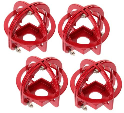 Protezione Testina Sprinkler Antincendio 4 Pezzi in Metallo Rosso