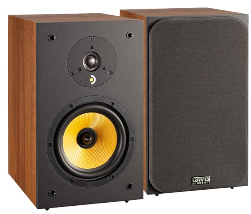 Davis Acoustics Ariane 2 Noyer Américain (Dark Walnut) - Paire d'enceintes étagère 2 Voies/2 Haut-parleurs