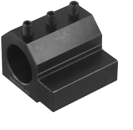 Jonikuper SBHA Straight Shank Tool Post Holder for Lathe for CNC, 20-40mm Quick Change Boring Bar & Drill Chuck Mount, Vacuum Quench Hardened 42CrMo Steel,(25-40)