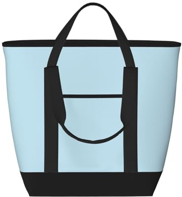 hhbiuuo Borsa termica/borsa termica, morbida scatola per il pranzo a tenuta stagna con cerniera, tinta unita, piccola stampa fresca, per spiaggia, viaggi, generi alimentari