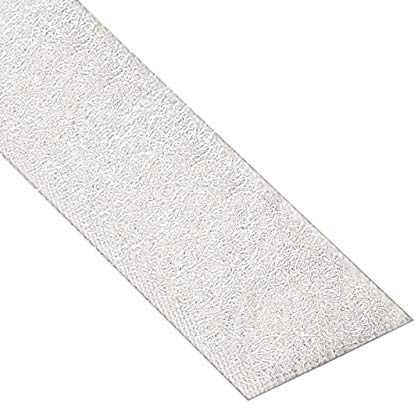 KLEBESHOP24 Klettband ZUM NÄHEN, Flauschband, 20 mm x 3 m, weiß | nur Flausch - NICHT selbstklebend
