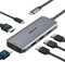 MOKiN Docking Station USB C a doppio adattatore HDMI, MOKiN USB C Hub doppio monitor HDMI per Windows, adattatore USB C con doppio HDMI, 3 porte USB, PD compatibile per Dell XPS 13/15 ecc.
