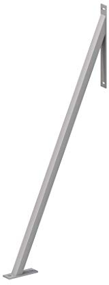 Gartenwelt Riegelsberger Premium Sturmanker XXL Stahl 117×55×5 cm Silber | Pulverbeschichtet | Schutz für Zaunanlagen, Pfostenhalter & Zaunhalter | Sturmsicherung & Grundanker