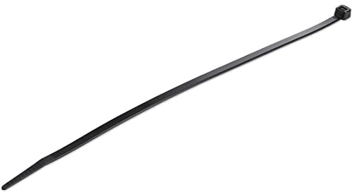 Colliers de Serrage 25 cm Noirs - Largeur 4 mm - Diam. faisceau 68 mm - Résistance traction 22 kg - Fermeture glissière autobloquante - Pointe incurvée - 94V-2/UL - 100 pcs (CBMZT10B)