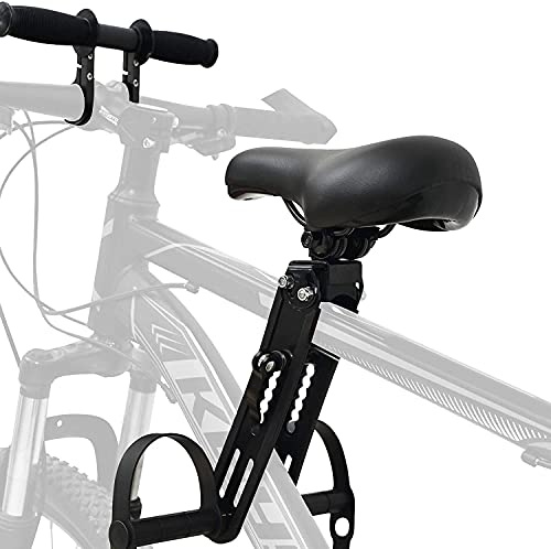 Bomoya Selle de vélo pour Enfants pour VTT, siège de vélo Amovible à Monter sur Le Devant pour Enfants de 2 à 5 Ans, Compatible avec Tous Les VTT Adultes (Siège et Poignée)