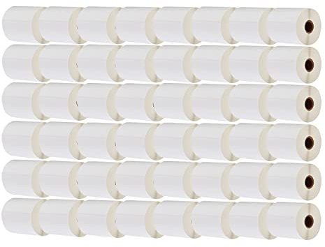 Versandetikett 100 mm x 150 mm - Thermo Etiketten - Selbstklebend - 1 Zoll Kern - 48 Rolle Pack Etikett x 370 St. Je Rolle=17760 Label -Kompatibel für Etikettendrucker,kompatibel mit Zebra,DHL-UPS-DPD