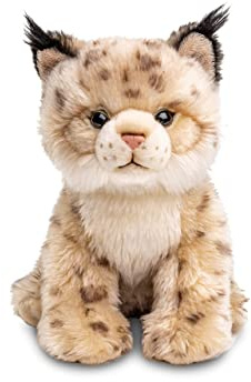 Uni-Toys - Luchs Junges, sitzend - 22 cm (Höhe) - Plüsch-Katze - Plüschtier, Kuscheltier
