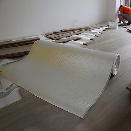 HARICSET Laminat Unterlage Trittschalldämmung Laminat 2mm Dick Silence Floor Akustik ALU Gehschalldämmung für Laminat und Parkett mit Alu-Dampfbremse(Size:1 * 30m)
