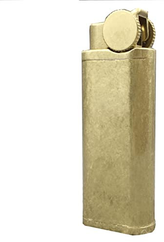 Accendini a Benzina Vintage, Accendino Ottone per Campeggio, Avventura,Regalo Uomo Compleanno (Venduto Senza Benzina),Vintage