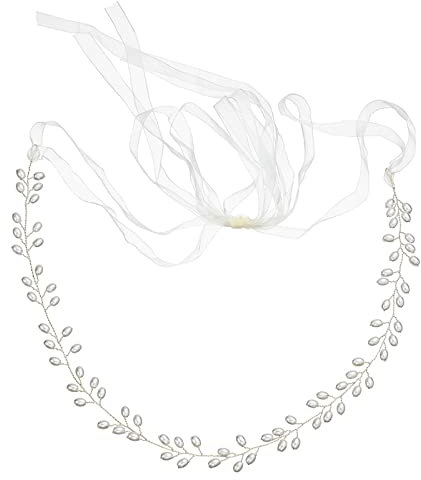 Bauchkette Silber, Körperkette Gürtel Hochzeitsgürtel Karabinerverschluss Damen Bauch Ketten Körperschmuck 52cm