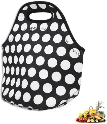 HERCHR Sac fourre-Tout à déjeuner, Sac à déjeuner Thermique isolé étanche réutilisable en néoprène boîte de Nourriture de Pique-Nique Sac à Main pour Pique-Nique Camping