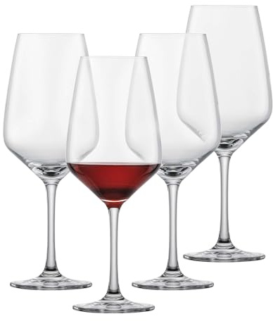 Schott Zwiesel Rotweinglas Tulpe (4er Set), Weingläser für Rotwein, spülmaschinenfeste Tritan-Kristallgläser, Made in Germany (481.9 g)